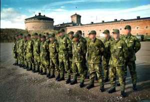 Värnpliktiga på rad